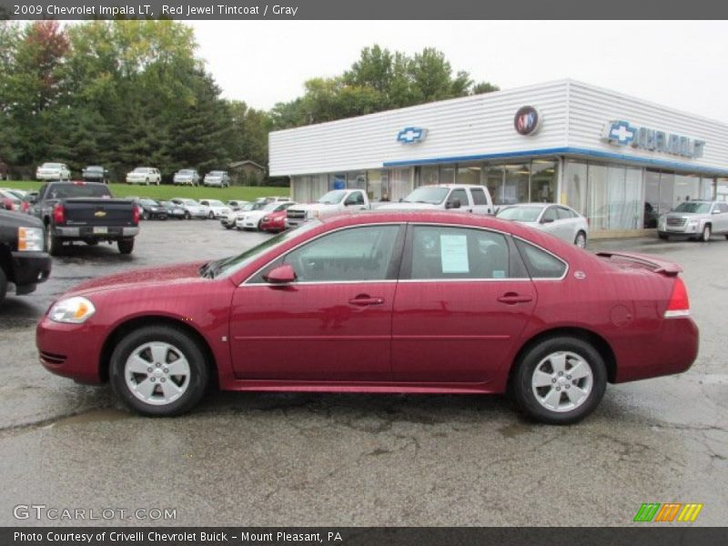 Red Jewel Tintcoat / Gray 2009 Chevrolet Impala LT