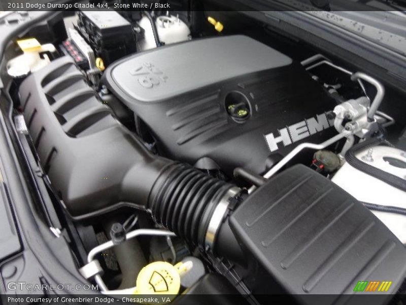 Stone White / Black 2011 Dodge Durango Citadel 4x4