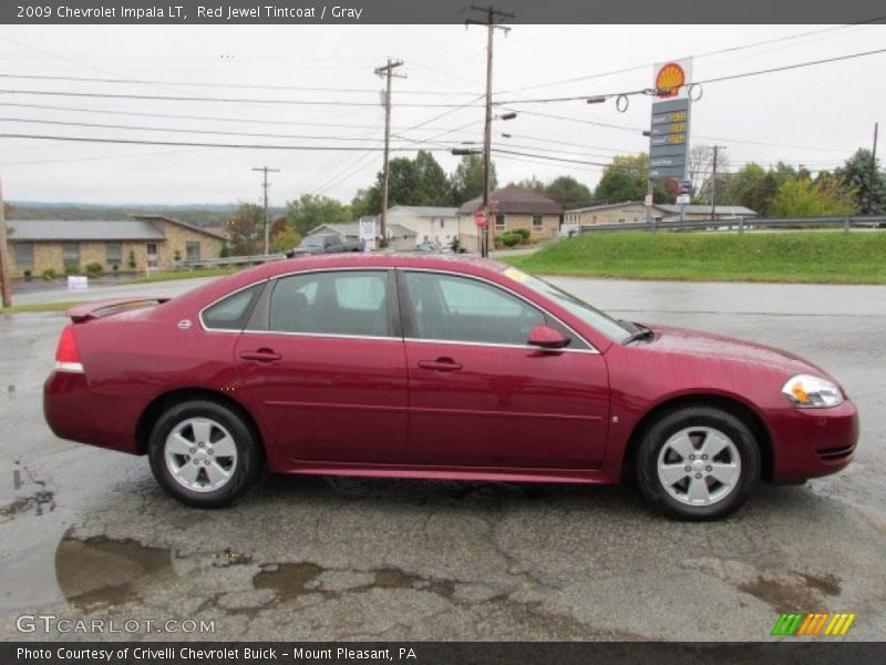 Red Jewel Tintcoat / Gray 2009 Chevrolet Impala LT