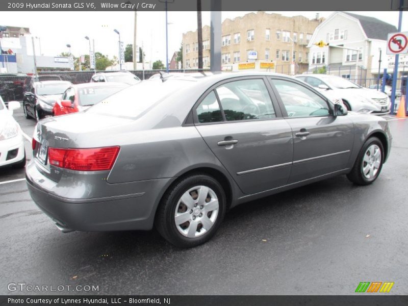 Willow Gray / Gray 2009 Hyundai Sonata GLS V6