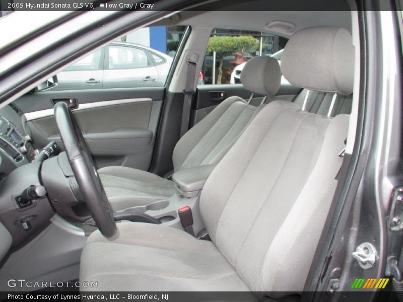 Willow Gray / Gray 2009 Hyundai Sonata GLS V6