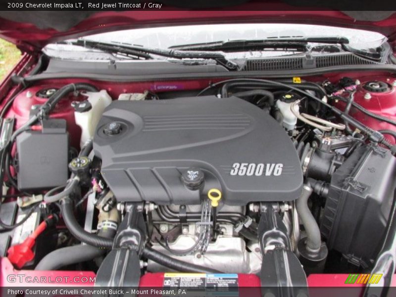 Red Jewel Tintcoat / Gray 2009 Chevrolet Impala LT