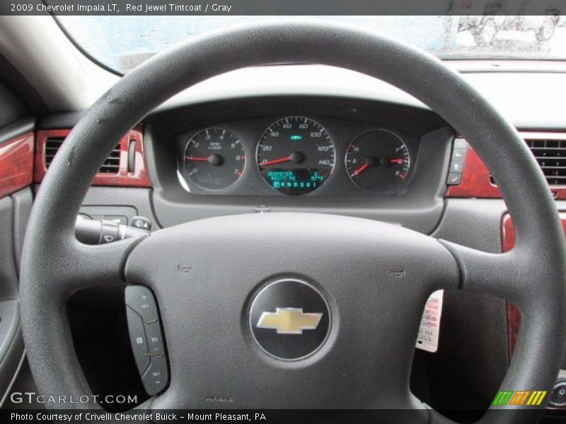 Red Jewel Tintcoat / Gray 2009 Chevrolet Impala LT