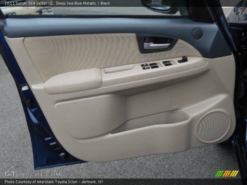 Deep Sea Blue Metallic / Black 2011 Suzuki SX4 Sedan LE