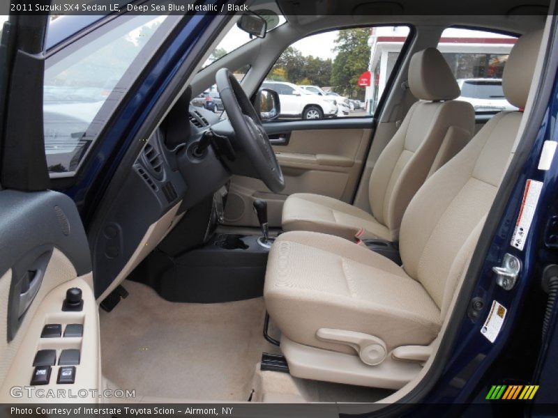 Deep Sea Blue Metallic / Black 2011 Suzuki SX4 Sedan LE