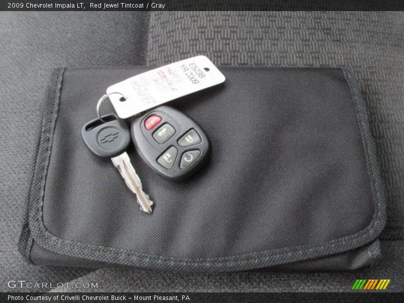 Red Jewel Tintcoat / Gray 2009 Chevrolet Impala LT