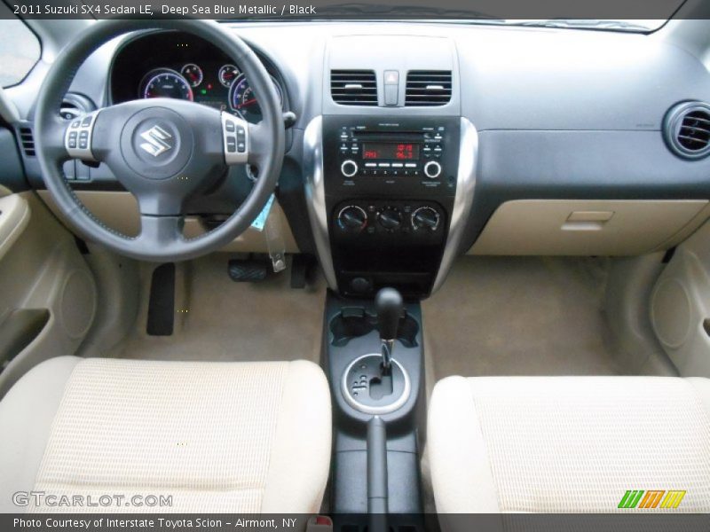 Deep Sea Blue Metallic / Black 2011 Suzuki SX4 Sedan LE
