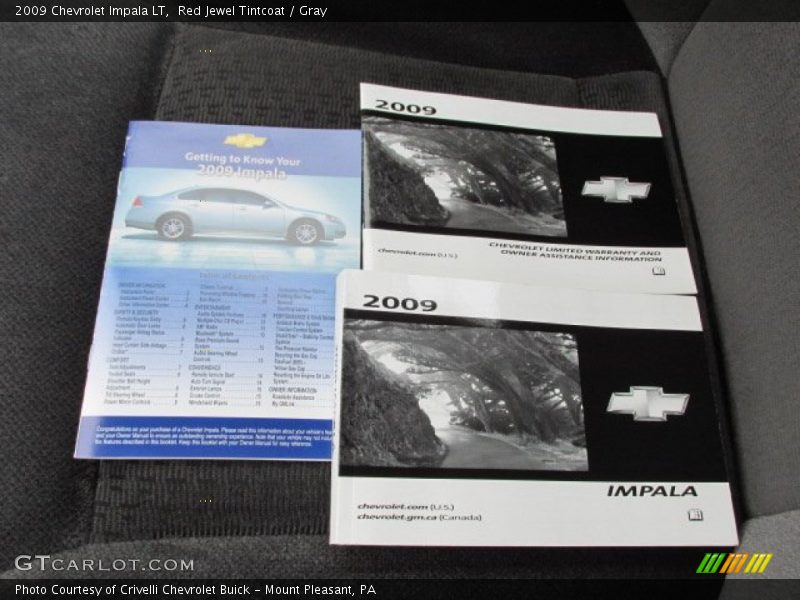 Red Jewel Tintcoat / Gray 2009 Chevrolet Impala LT