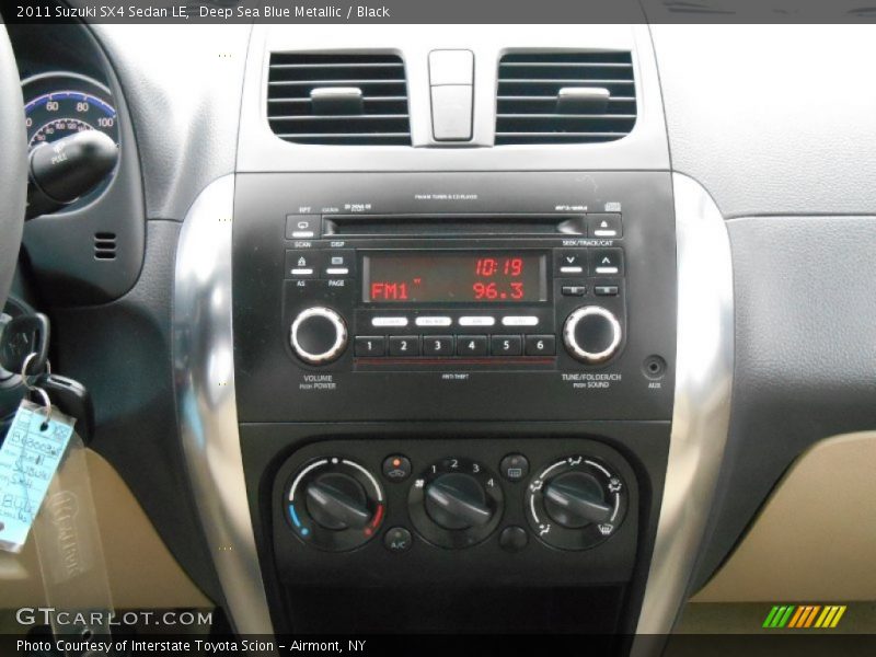 Deep Sea Blue Metallic / Black 2011 Suzuki SX4 Sedan LE