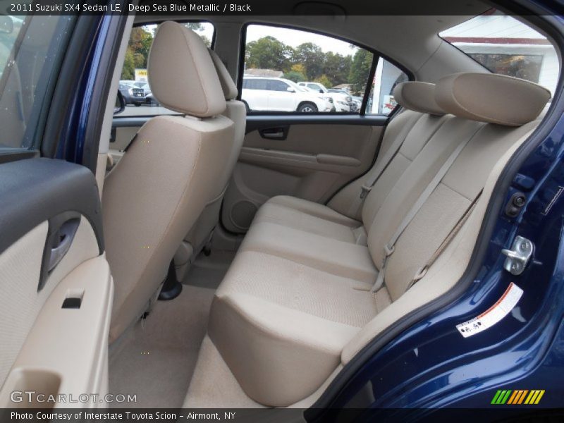 Deep Sea Blue Metallic / Black 2011 Suzuki SX4 Sedan LE