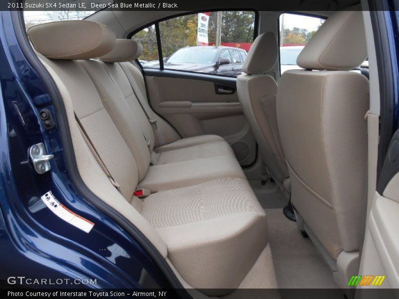 Deep Sea Blue Metallic / Black 2011 Suzuki SX4 Sedan LE