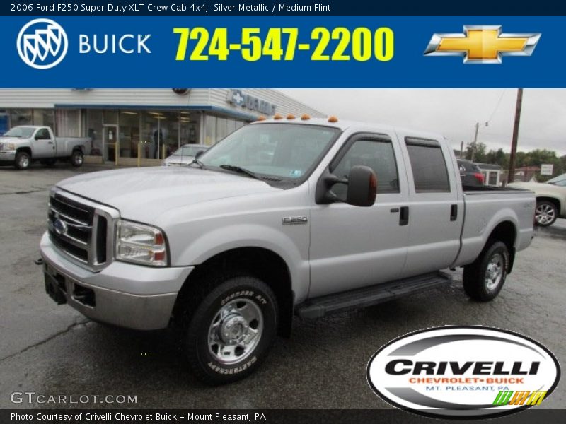 Silver Metallic / Medium Flint 2006 Ford F250 Super Duty XLT Crew Cab 4x4