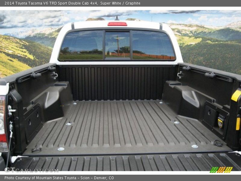 Super White / Graphite 2014 Toyota Tacoma V6 TRD Sport Double Cab 4x4