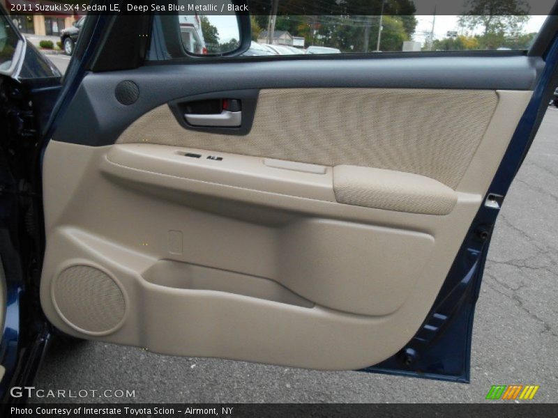 Deep Sea Blue Metallic / Black 2011 Suzuki SX4 Sedan LE