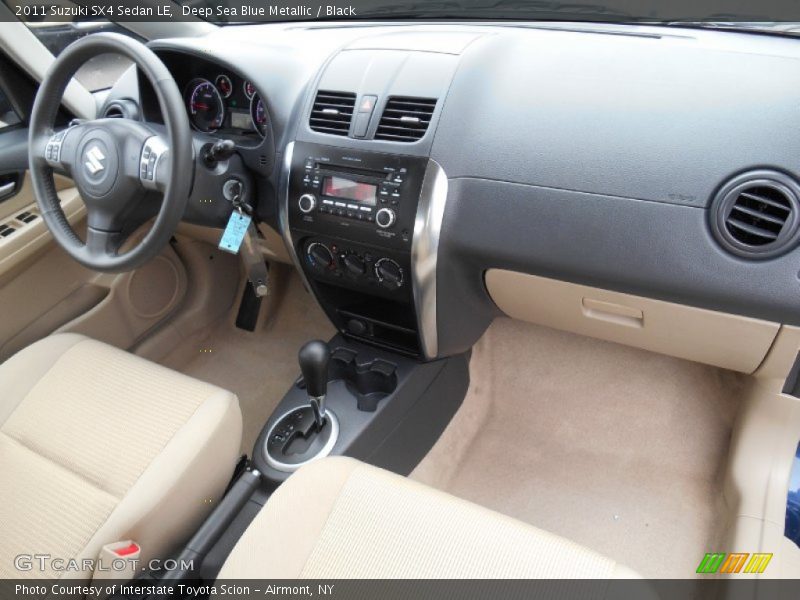 Deep Sea Blue Metallic / Black 2011 Suzuki SX4 Sedan LE