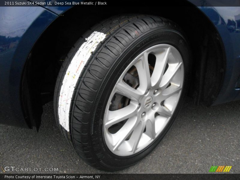 Deep Sea Blue Metallic / Black 2011 Suzuki SX4 Sedan LE
