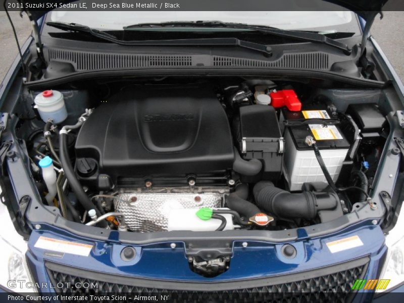 Deep Sea Blue Metallic / Black 2011 Suzuki SX4 Sedan LE