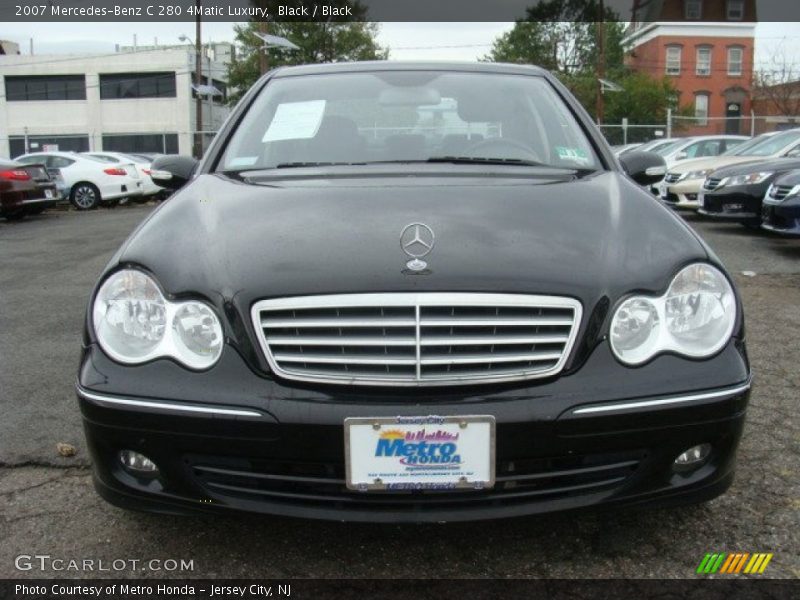 Black / Black 2007 Mercedes-Benz C 280 4Matic Luxury