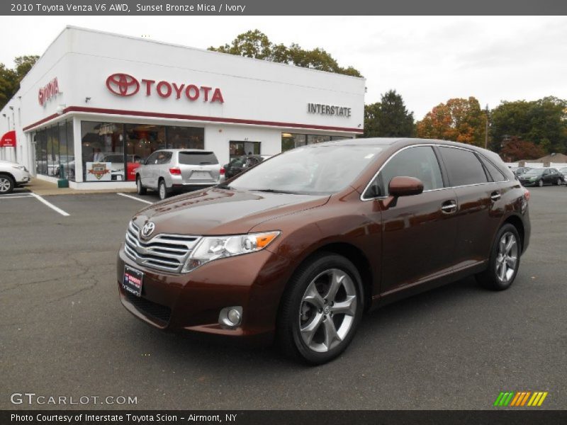 Sunset Bronze Mica / Ivory 2010 Toyota Venza V6 AWD