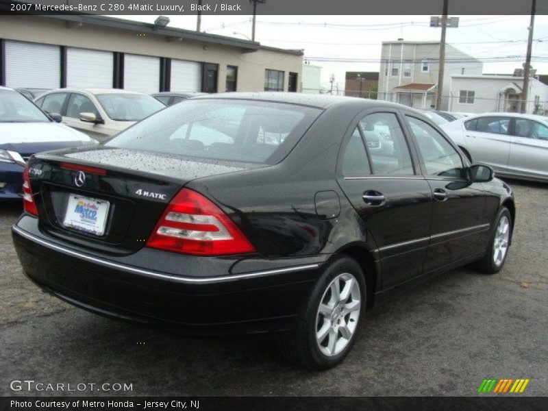 Black / Black 2007 Mercedes-Benz C 280 4Matic Luxury