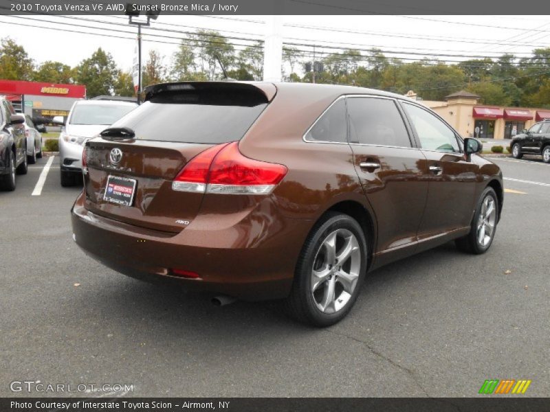 Sunset Bronze Mica / Ivory 2010 Toyota Venza V6 AWD