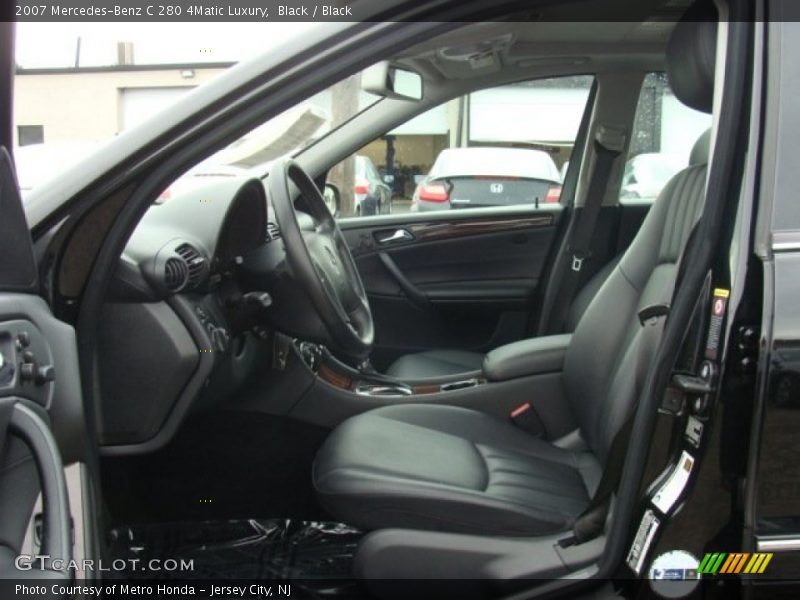 Black / Black 2007 Mercedes-Benz C 280 4Matic Luxury