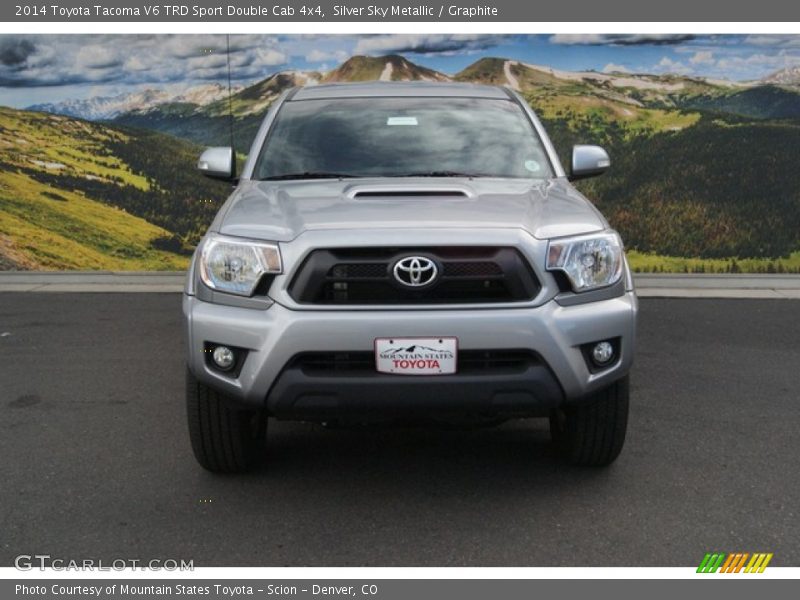 Silver Sky Metallic / Graphite 2014 Toyota Tacoma V6 TRD Sport Double Cab 4x4
