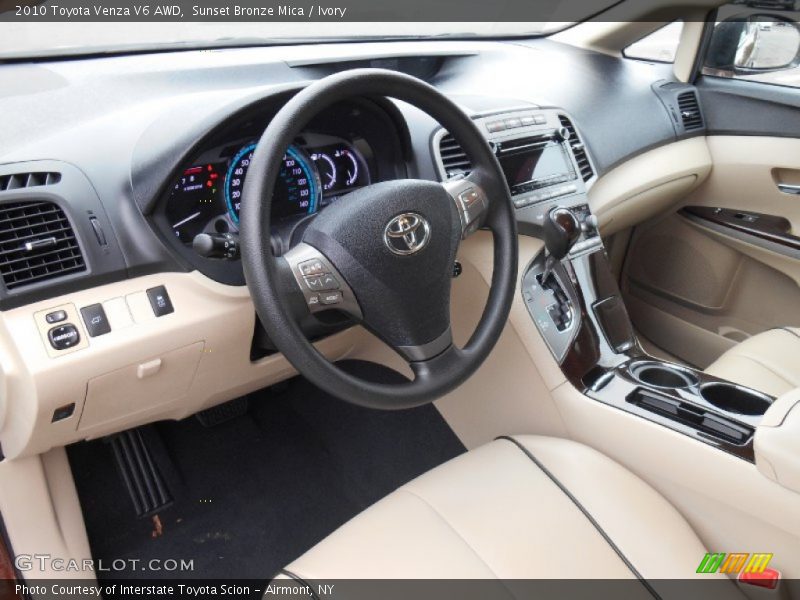 Sunset Bronze Mica / Ivory 2010 Toyota Venza V6 AWD