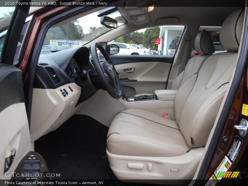 Sunset Bronze Mica / Ivory 2010 Toyota Venza V6 AWD