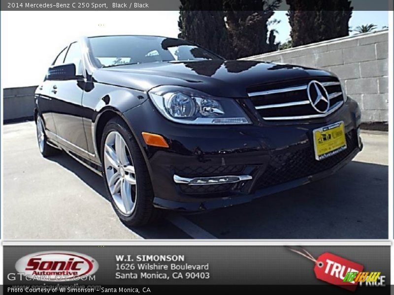 Black / Black 2014 Mercedes-Benz C 250 Sport