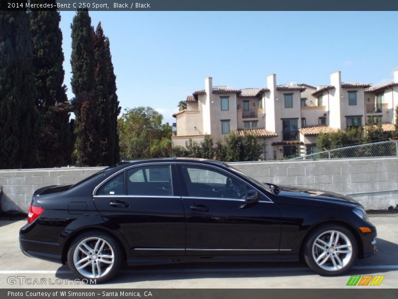 Black / Black 2014 Mercedes-Benz C 250 Sport