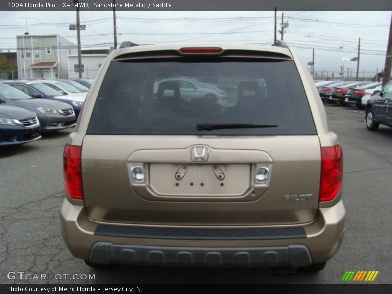 Sandstone Metallic / Saddle 2004 Honda Pilot EX-L 4WD