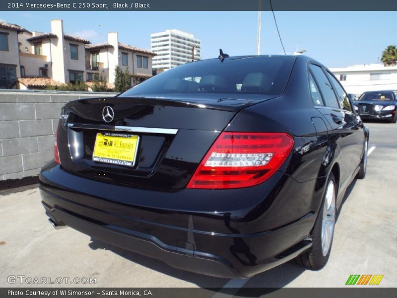 Black / Black 2014 Mercedes-Benz C 250 Sport