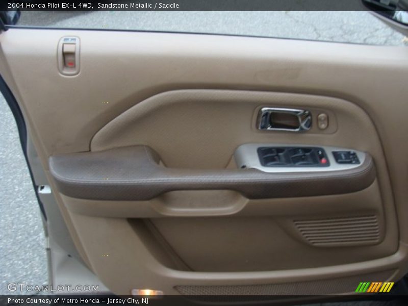 Sandstone Metallic / Saddle 2004 Honda Pilot EX-L 4WD