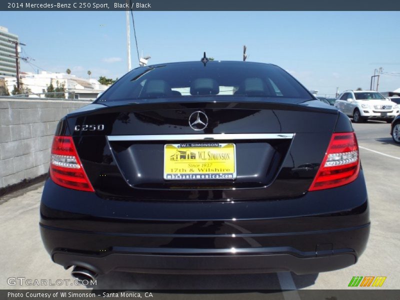Black / Black 2014 Mercedes-Benz C 250 Sport