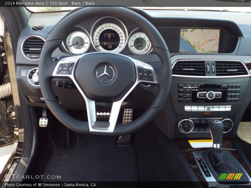 Black / Black 2014 Mercedes-Benz C 250 Sport