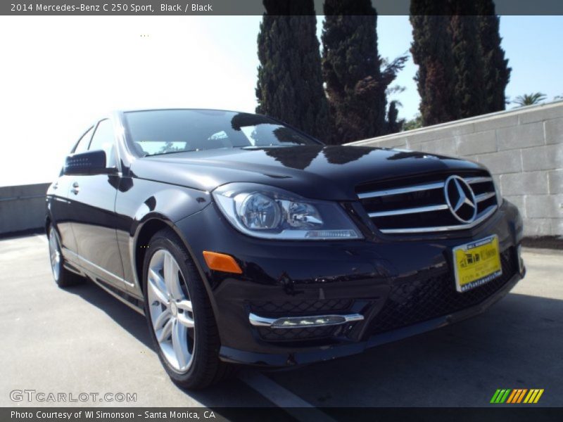 Black / Black 2014 Mercedes-Benz C 250 Sport