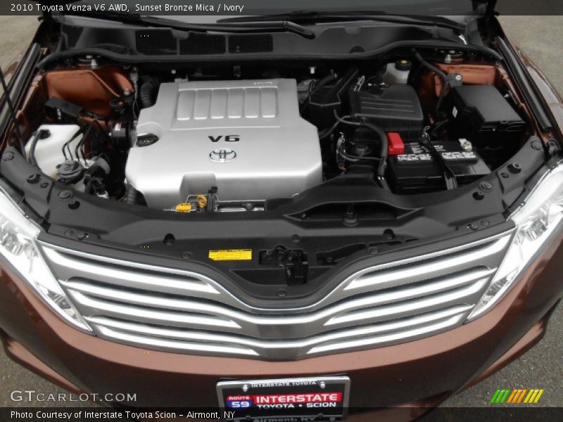 Sunset Bronze Mica / Ivory 2010 Toyota Venza V6 AWD