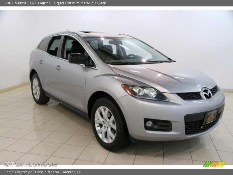 Liquid Platinum Metallic / Black 2007 Mazda CX-7 Touring