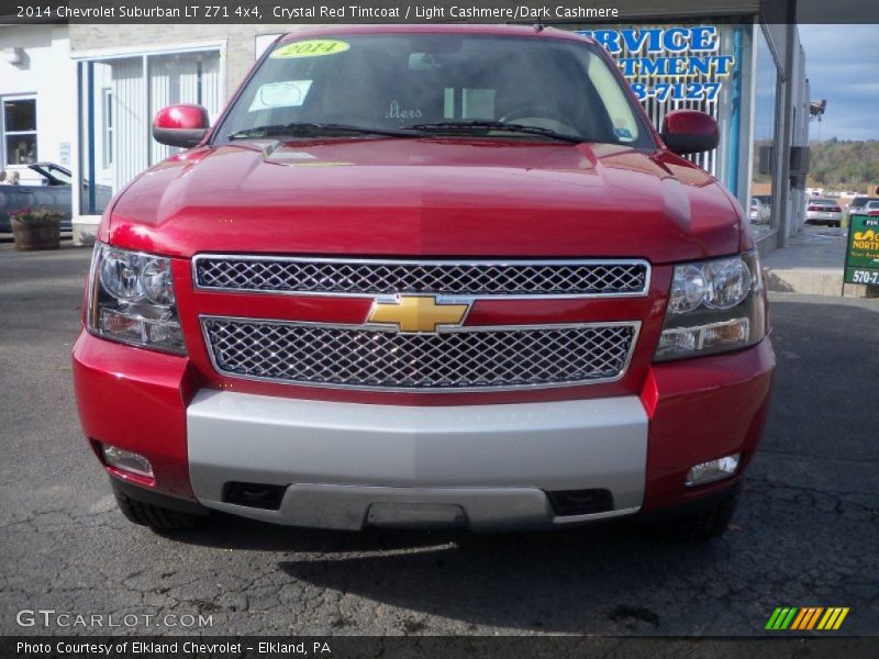 Crystal Red Tintcoat / Light Cashmere/Dark Cashmere 2014 Chevrolet Suburban LT Z71 4x4