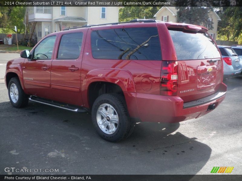 Crystal Red Tintcoat / Light Cashmere/Dark Cashmere 2014 Chevrolet Suburban LT Z71 4x4