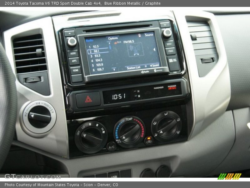 Blue Ribbon Metallic / Graphite 2014 Toyota Tacoma V6 TRD Sport Double Cab 4x4