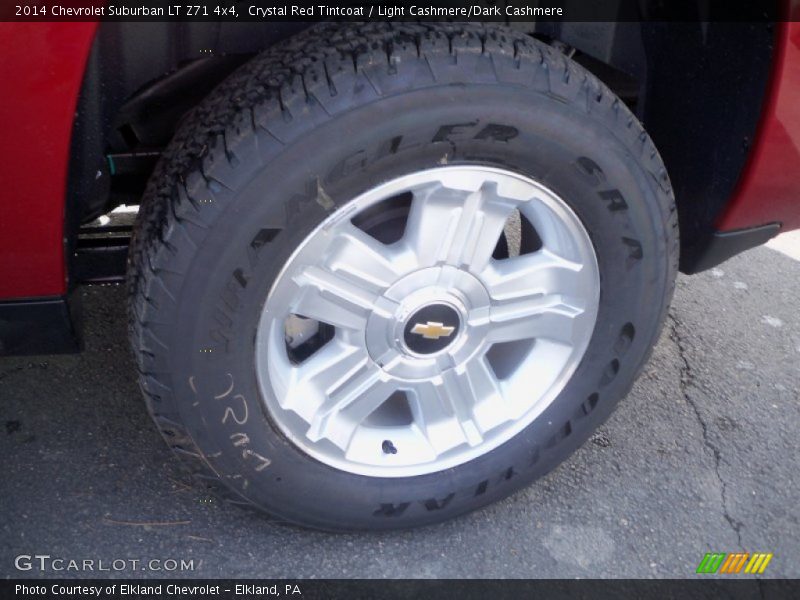 Crystal Red Tintcoat / Light Cashmere/Dark Cashmere 2014 Chevrolet Suburban LT Z71 4x4