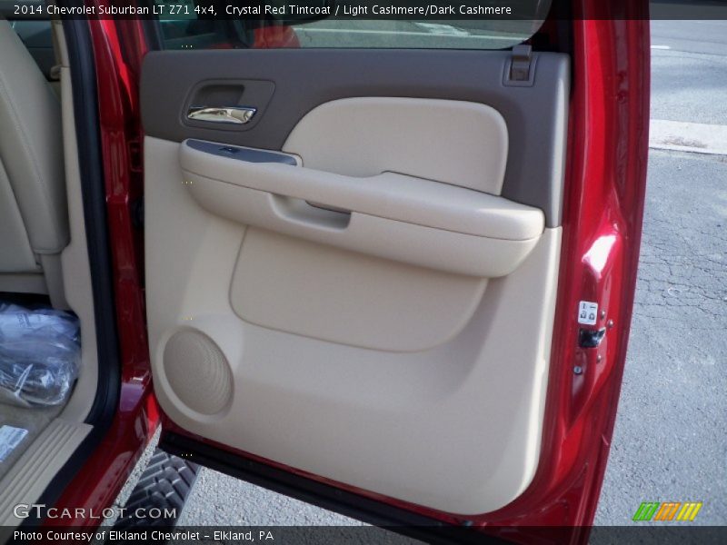 Crystal Red Tintcoat / Light Cashmere/Dark Cashmere 2014 Chevrolet Suburban LT Z71 4x4