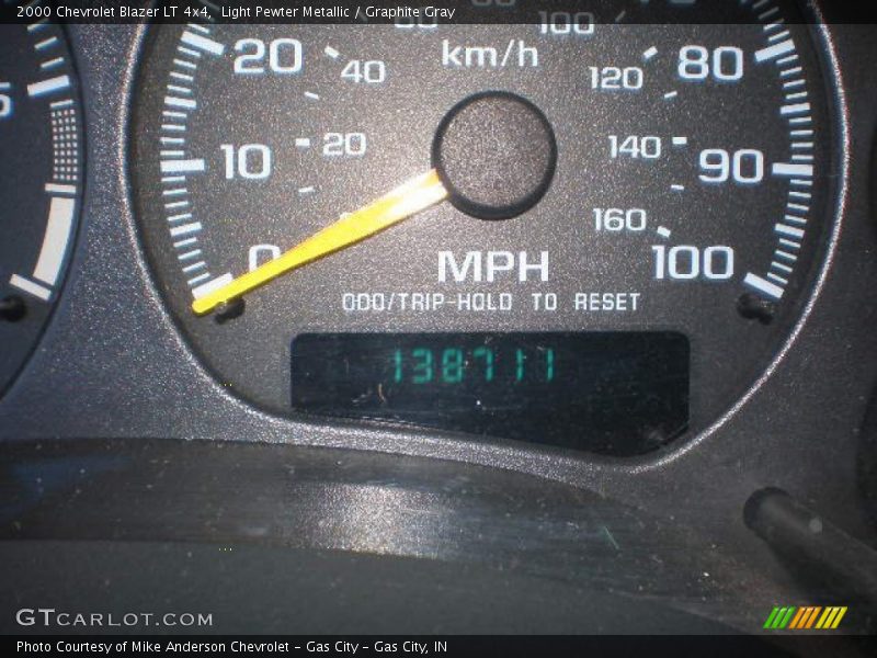 Light Pewter Metallic / Graphite Gray 2000 Chevrolet Blazer LT 4x4