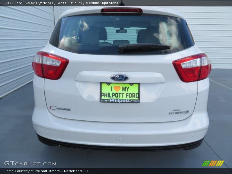 White Platinum / Medium Light Stone 2013 Ford C-Max Hybrid SEL
