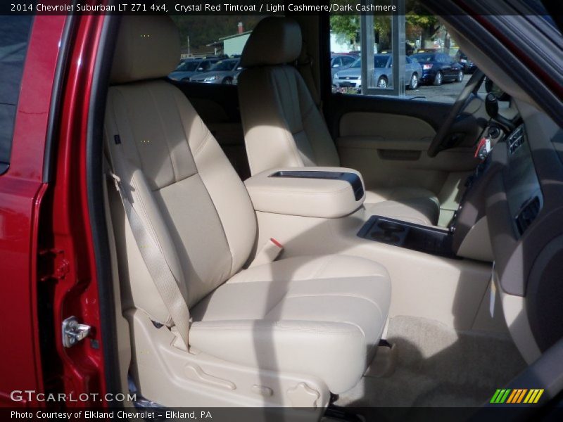 Crystal Red Tintcoat / Light Cashmere/Dark Cashmere 2014 Chevrolet Suburban LT Z71 4x4