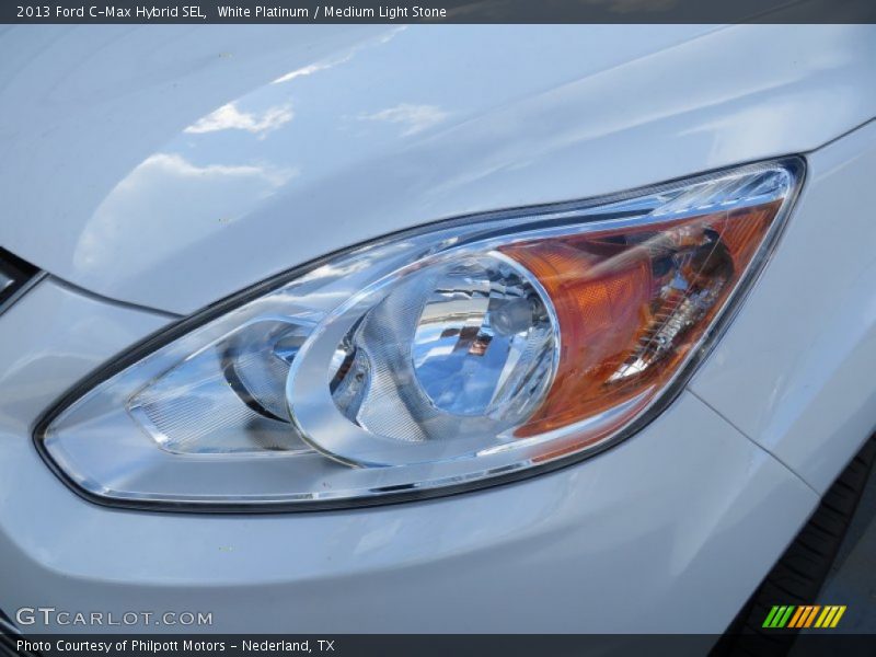 White Platinum / Medium Light Stone 2013 Ford C-Max Hybrid SEL