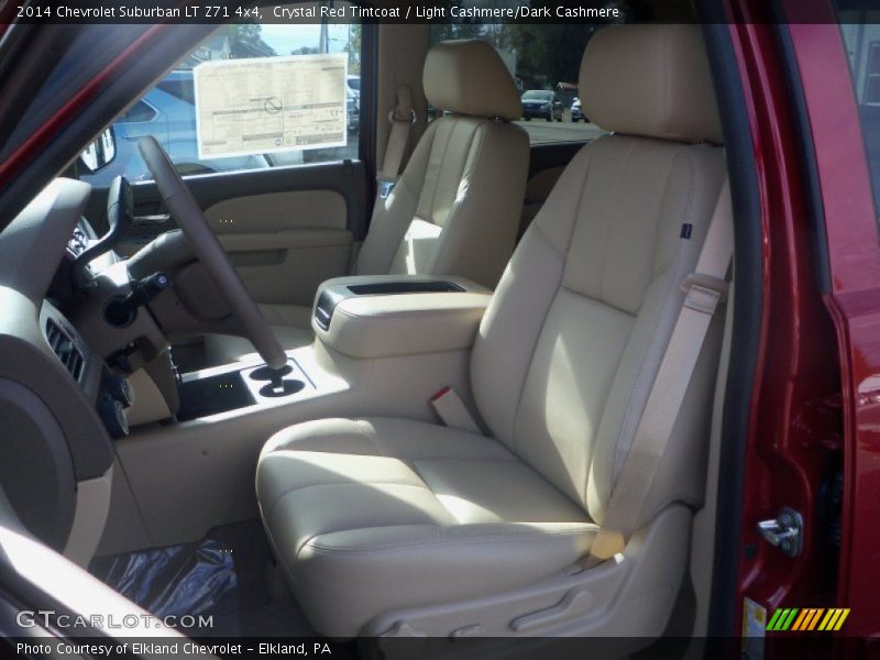 Crystal Red Tintcoat / Light Cashmere/Dark Cashmere 2014 Chevrolet Suburban LT Z71 4x4