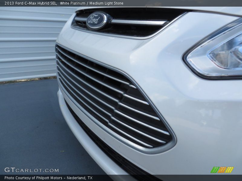 White Platinum / Medium Light Stone 2013 Ford C-Max Hybrid SEL